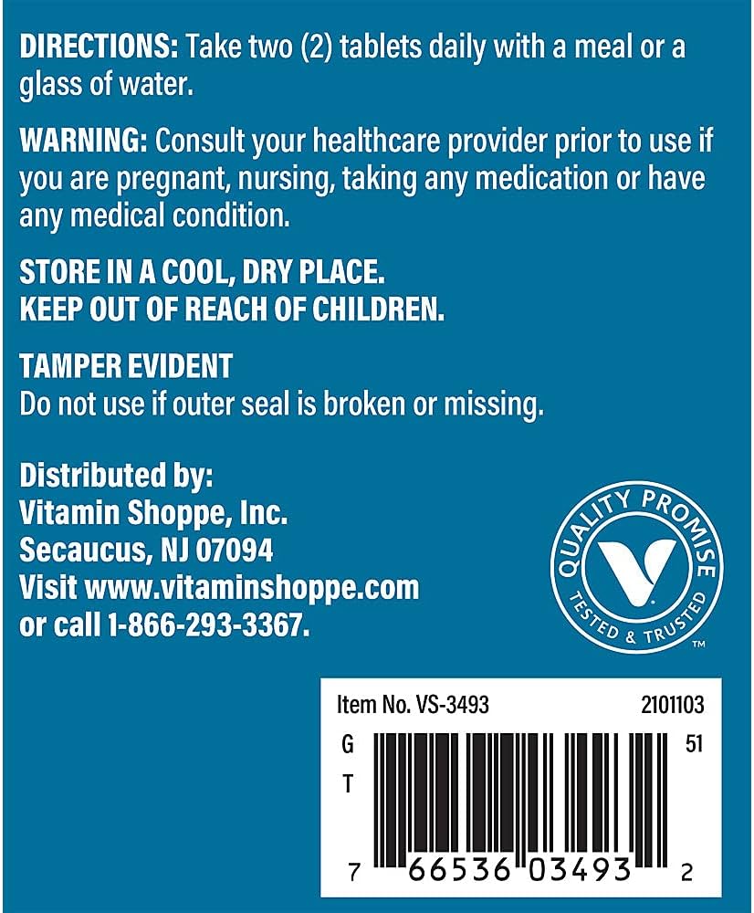 The Vitamin Shoppe Magnesium Glycinate 400MG - High-Absorption Formula to Support Energy Production, Promote Muscle Relaxation, and Enhance Heart Health for Overall Wellness (180 Tablets) 5