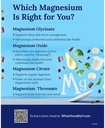 The Vitamin Shoppe Magnesium Glycinate 400MG - High-Absorption Formula to Support Energy Production, Promote Muscle Relaxation, and Enhance Heart Health for Overall Wellness (180 Tablets) 6