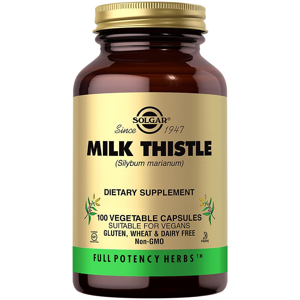 Solgar Full Potency Milk Thistle Vegetable Capsules, 100 Count