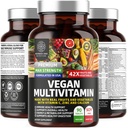 N1N Premium Plant Based Multivitamin [42 Powerful Ingredients] Men & Women Daily Multivitamins with Raw Veggies and Fruits, Probiotics, Alfalfa, Echinacea, Spirulina and Digestive Enzymes, 90 Tablets