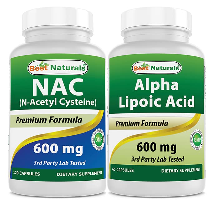 Best Naturals NAC 600 mg & Alpha Lipoic Acid 600 mg