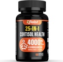 Cortisol Health Supplement, 25-in-1 Cortisol Reducer for Women & Men, Cortisol Supplements for with Ashwagandha, Rhodiola Rosea, L-Theanine, for Mood, Focus, Sleep Support, 2 Capsules