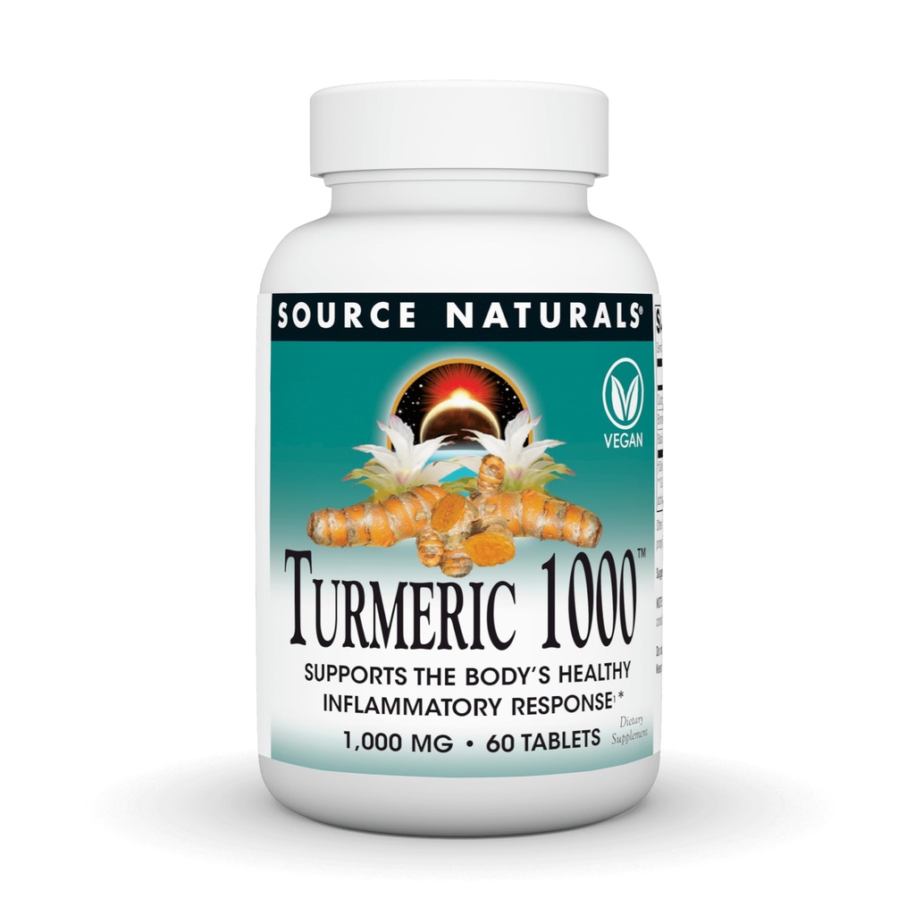 Turmeric 1000 mg Supports The Body's Healthy Inflammatory Response - 60 Tablets