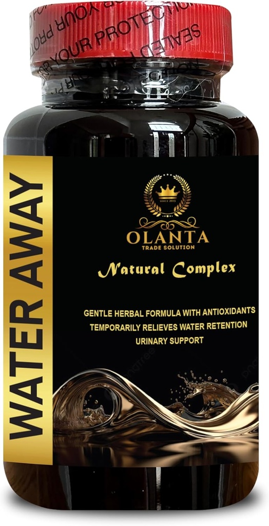 Generic Natural Water Away Pills - Water Pills Water Retention, Fluid Pills for Water Retention, Water Loss Pills, Natural diuretics for Water Retention, Cranberry Pills - 1 Bottle
