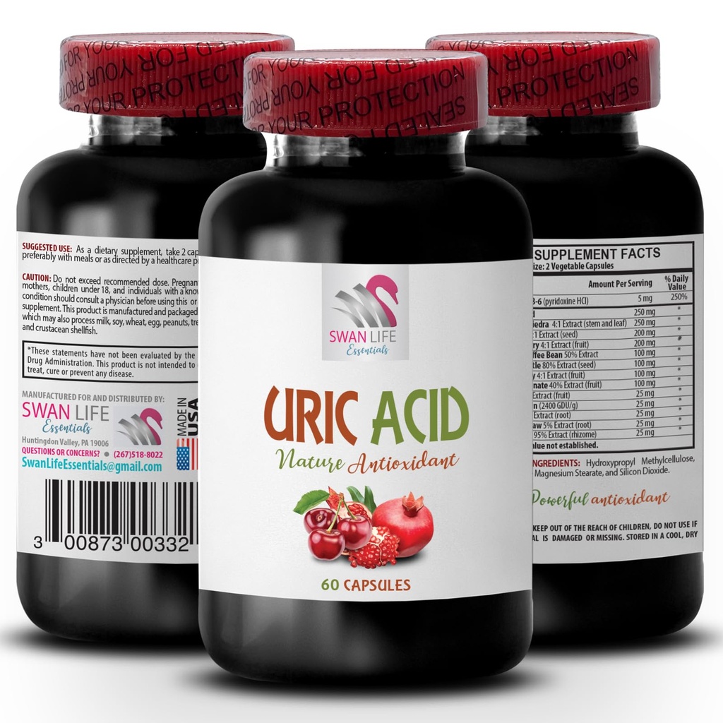 uric Acid Foods - URIC Acid - uric Acid Crystals Joints, uric Acid Management, Lower uric Acid Quickly, Reduce uric Acid, Green Coffee Bean Extract, Green Coffee Beans, Supplements for uric 1Bot 60C