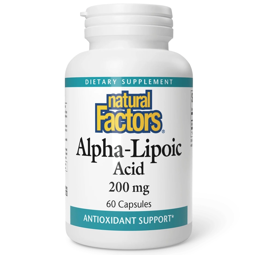Natural Factors Alpha-lipoic Acid 200mg Capsules, 60-Count