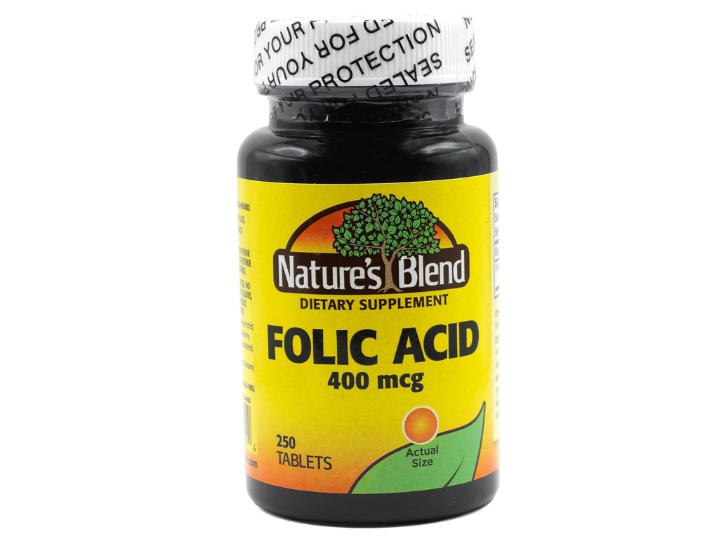 Nature's Blend Folic Acid 400 mcg 400 mcg 250 Tabs
