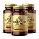 Solgar Alpha Lipoic Acid 200 mg, 50 Vegetable Capsules (Pack of 3) - Antioxidant Support - Helps to Recycle Glutathione, Vitamin C & E, CoQ-10 - Non-GMO, Vegan, Gluten Free, Dairy Free, Kosher - 150 Total Servings