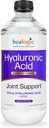 Hyalogic Hyaluronic Acid Liquid Supplement - 100mg High Molecular Weight Hyaluronic Acid for Joints, MSM Advanced Joint Support, Vegan Oral Hydration Formula, 12 oz