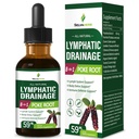 Poke Root Herb Lymphatic Drainage Drops for Lymph System Support, 8-in-1 Optimized Herbal Formula Supplement Tincture for Body Detox & Immune Support w/Cleavers Echinacea Extract. 2oz