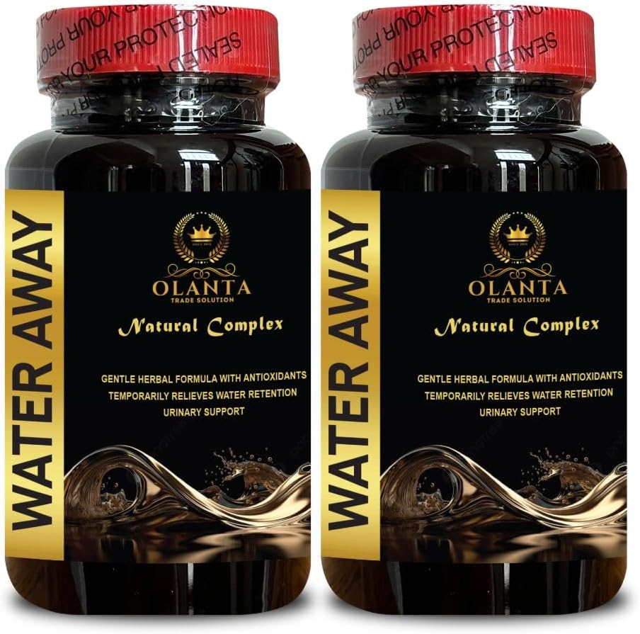 Generic Water Away - Water Retention and Flushing - Water Pills Water Retention, Water Retention Relief, Diuretic Pills for Water Retention, Water Away Pills Maximum Strength - 2 Bottles