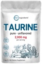 Micro Ingredients Taurine Powder Supplement | 1 KG, 2000mg Per Serving | Unflavored | 100% Pure, Easily Absorbed Free Form | Essential Amino Acids for Exercise, Energy, & Heart Support