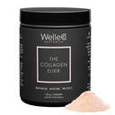 WelleCo The Collagen Elixir, Marine Collagen Peptides Powder with Hyaluronic Acid, Vitamin C, Digestive Enzymes & Silica for Skin, Hair & Nails, Unflavored, 4.23 oz