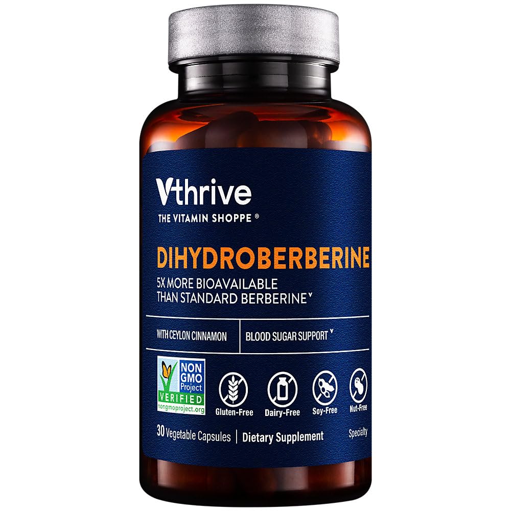 Dihydroberberine with Ceylon Cinnamon a" Blood Sugar Support (30 Vegetable Capsules)