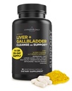 Livingood Daily Liver & Gallbladder Cleanse or Support Supplement with Milk Thistle, Ox Bile, Bile Salts, Digestive Enzymes and Artichoke Leaf Extract, Digestive Health & Liver Support, 56 Capsules