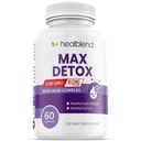 Max Detox Supplement, Advanced Gut Cleanse Detox for Women & Men with Psyllium, Chlorella, Hyssop Herb & Papaya, with Acai Complex - Colon Cleanse - 60 Capsules (1)