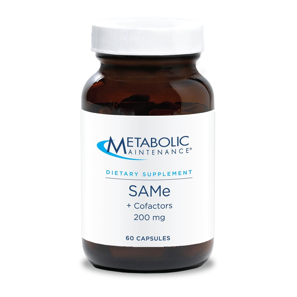 Metabolic Maintenance Same with Cofactors - 200 mg Same Supplement - Methylated B Vitamins & Cofactor Blend - Mood, Liver & Methylation Support - 30 Servings - 60 Capsules