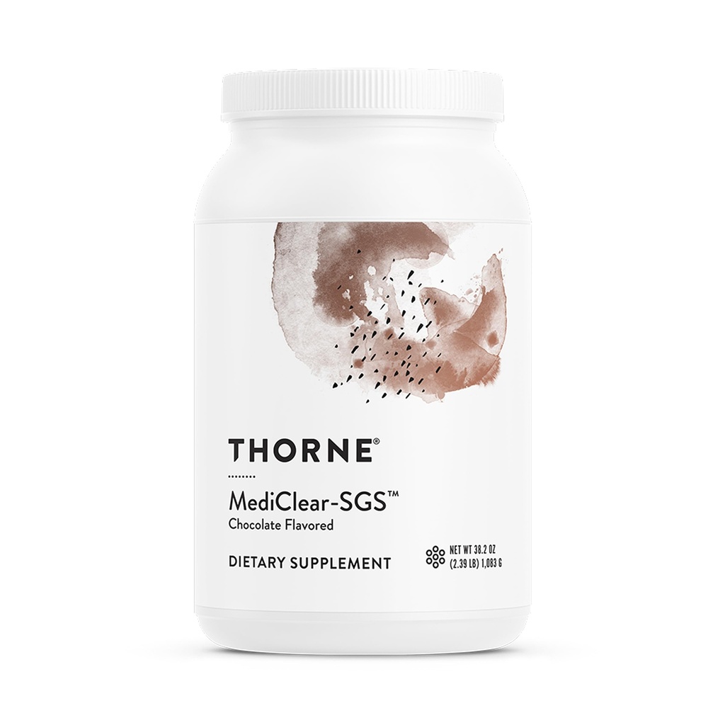 THORNE - MediClear-SGS - Rice & Pea Protein Powder Supplement with Antioxidants & a Complete Multi-Vitamin & Mineral Profile - Daily Detox Support* - Chocolate - Third-Party Certified - 21 Servings