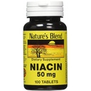 Nature's Blend Niacin 50 Milligram 100 Tabs