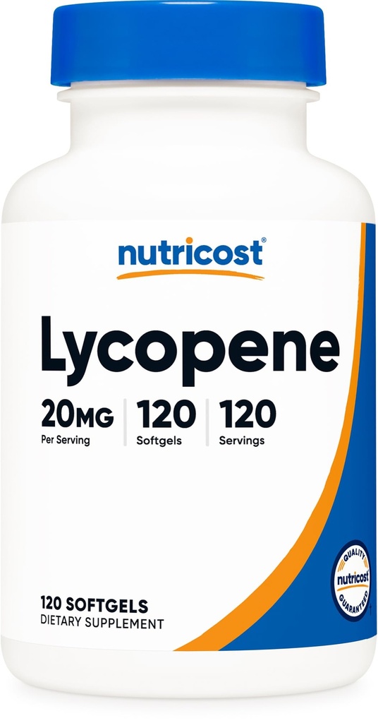 Nutricost Lycopene (20mg) 120 Softgels - Gluten Free, Non-GMO