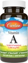 Carlson - Vitamin A Solubilized, 10000 IU (3000 mcg RAE), Water Soluble, Vision Health, 250 Softgels