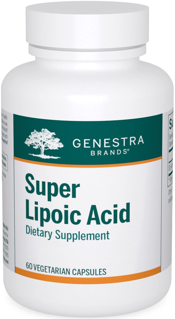 Genestra Brands Super Lipoic Acid - Alpha Lipoic Acid to Support Metabolism & Anxtioxidants - 60 Capsules