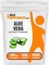 BulkSupplements.com Aloe Vera Extract Powder - Aloe Vera Supplement, Herbal Supplement - Vegan & Gluten Free, 100mg per Serving, 500g (1.1 lbs) (Pack of 1)