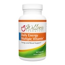 Wellness Resources Daily Energy Multiple Vitamin - 90 Capsules - Methylated Daily MTHFR Multivitamin Without Iron - Vitamin B12, Folate, & Bioavailable B Vitamins - Best Supplement for Energy & Mood