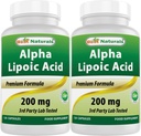 Best Naturals Alpha Lipoic Acid 200 Mg 120 Capsules (120 Count (Pack of 2))