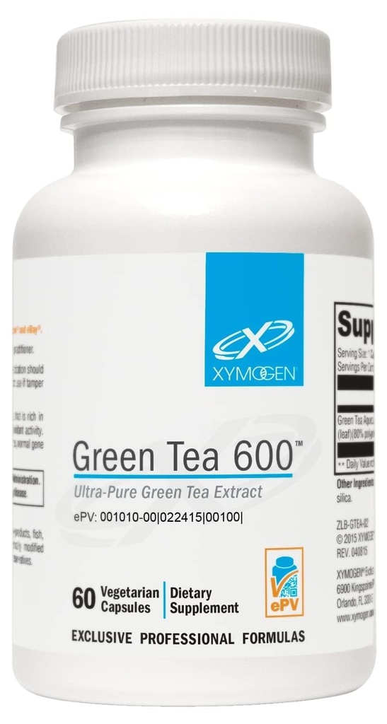 XYMOGEN Green Tea 600, 60 Capsules
