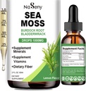 Sea Moss Liquid Drops - High Absorption Irish 1000 mg Sea Moss Tincture Supplement Rich in Vitamin & Mineral for Immune Digestion & Energy-Lemon Flavor