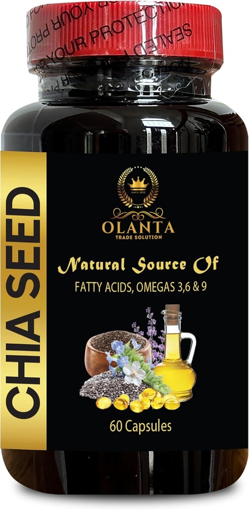 chia seeds gluten free - CHIA SEED - chia seed oil, alpha lipoic acid nutritional supplements, antioxidants supplements for women, immune boost pills, chia seeds white organic - 1 Bottle 60 Softgels
