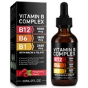 Vitamin B Complex, Organic B Complex Vitamins for Women, Vitamin B Complex Liquid, Vitamin B12 Methylcobalamin,b6,B1,B9 for Metabolic Health Support, Vegan, Non-GMO, Gluten Free (1)