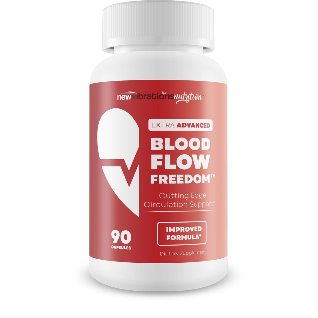 Blood Flow Freedom - Our Best Heart & Blood Circulation Support Supplement - Leg Vein Circulation Supplement - Advanced Blood Flow Support for Healthy Heart - Natural Blood Flow Supplements