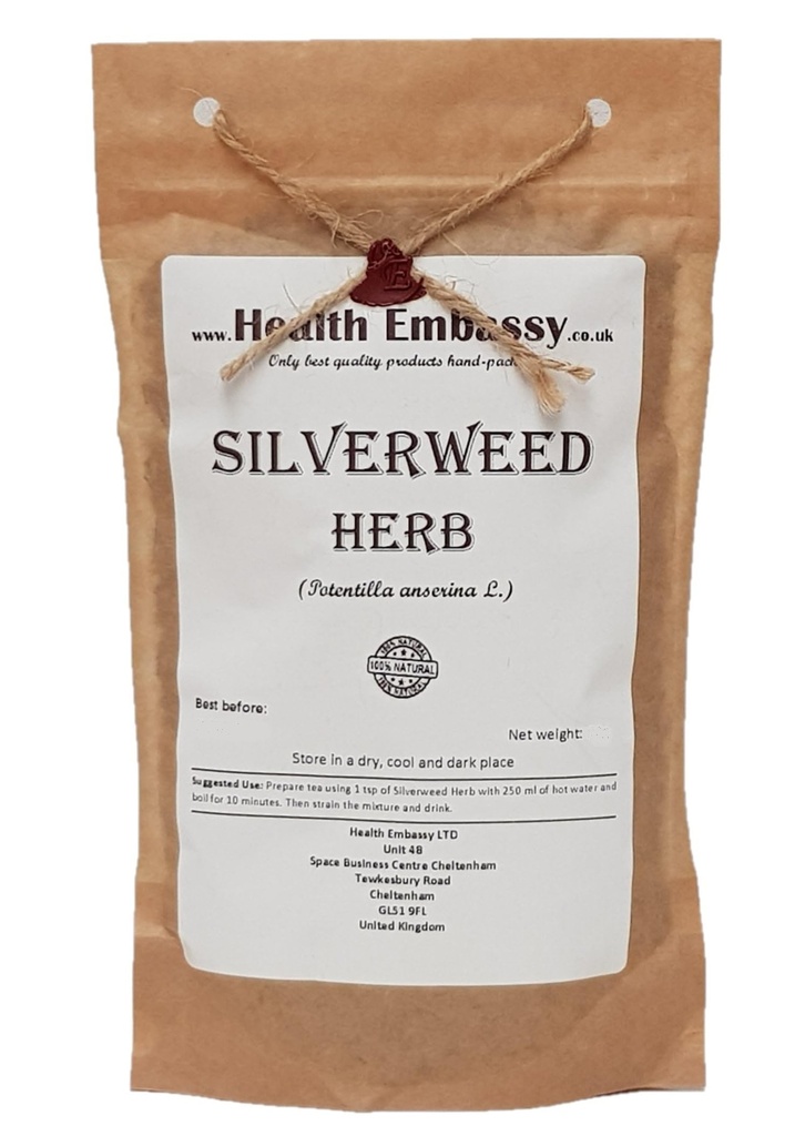 Health Embassy Silverweed Herb | Potentilla Anserine L | Herbal Tea (100g)