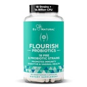 Flourish Probiotics + Prebiotics for Women - Gut and Digestion, Urinary Tract, Reduce Bloating, Vaginal Health - 18 Clinically Proven Strains, 14 Billion CFU - 30 Shelf-Stable Mini Vegan Capsules