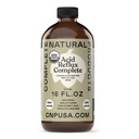 Reflux Pro Liquid Supplement 16oz - Organic Acid Reflux Cleanse Formula with Apple Cider Vinegar Ginger Garlic Hops Aloe, Fast Absorbing Digestive Support, Bottle Made in USA, Certified Organic Kosher