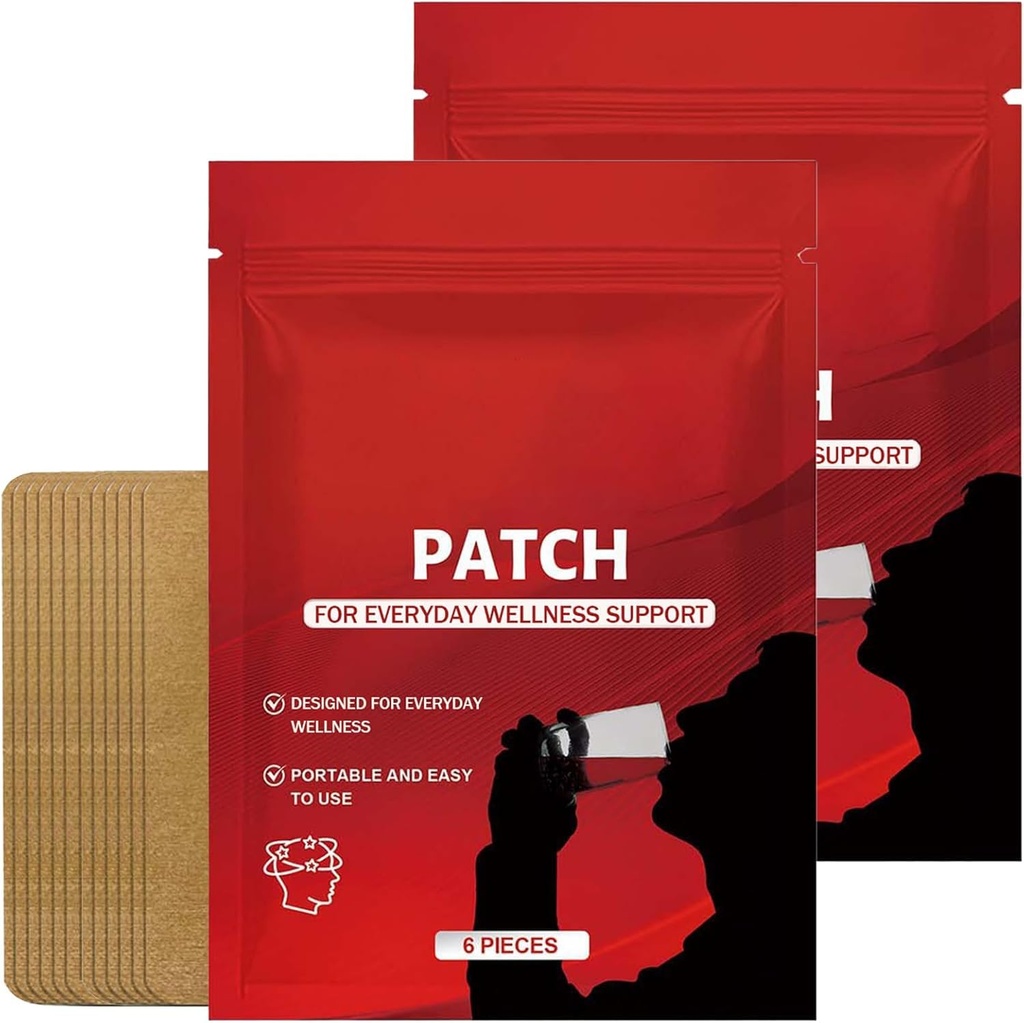 Soberra Patches, Transdermal Wellness Patch with Kudzu Extract, Magnesium, B Vitamins & Milk Thistle, 2 Pack, 12 Patches (2)