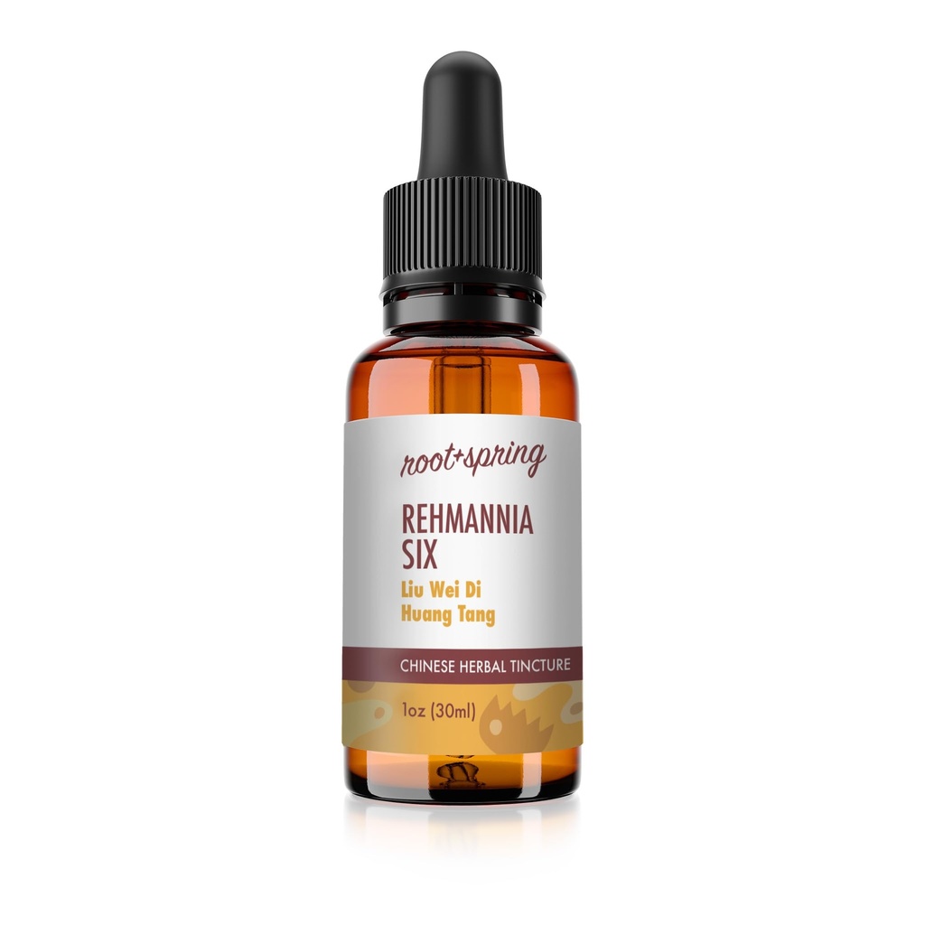 Rehmannia Six - Liu Wei Di Huang Tang - Herbal Tincture (Liquid Extract) - Concentrate with Dropper - Natural TCM Herb Blend Supplement 1 oz