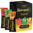 Ambrosia Fasting Electrolytes Powder | EAA Amino Acids, BCAA & HMB | Sugar Free Hydration with Coconut Water | Vegan, Gluten Free | 24 Single Serve Packets | Variety Pack