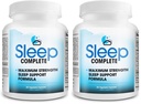 Sleep Complete - 6-in-1 Natural Sleep Support Formula Blend of L-Theanine, 5-HTP, Melatonin, Magnesium, Mucuna Pruriens Extract, GABA, and Phellodendron Bark (herb Powder). (Pack of 2)