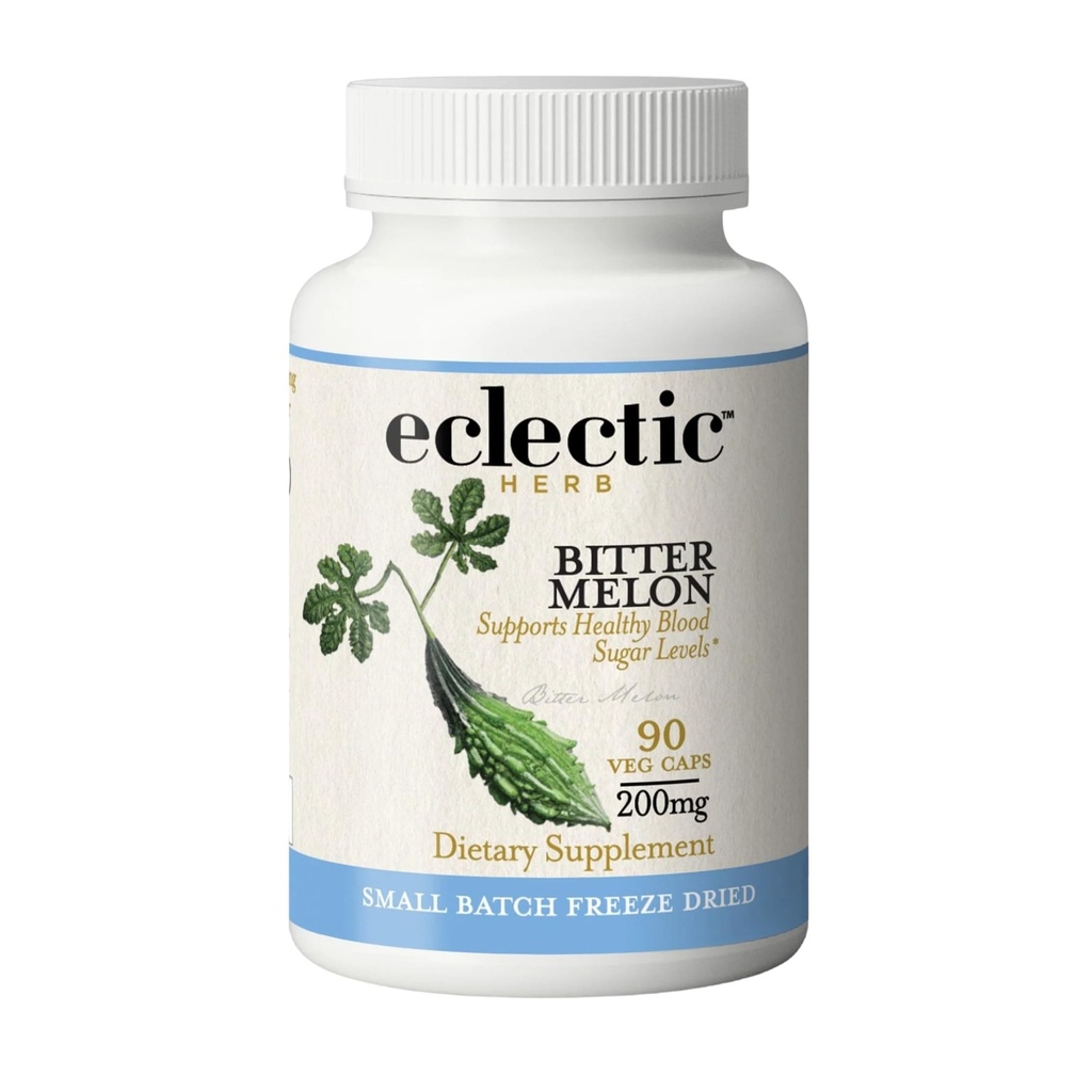 Eclectic Herb - Bitter Melon Capsules | Digestion & Immune Support Supplement | US-Grown, Vegan, Non-GMO, Gluten Free (90 CT | 200 mg)