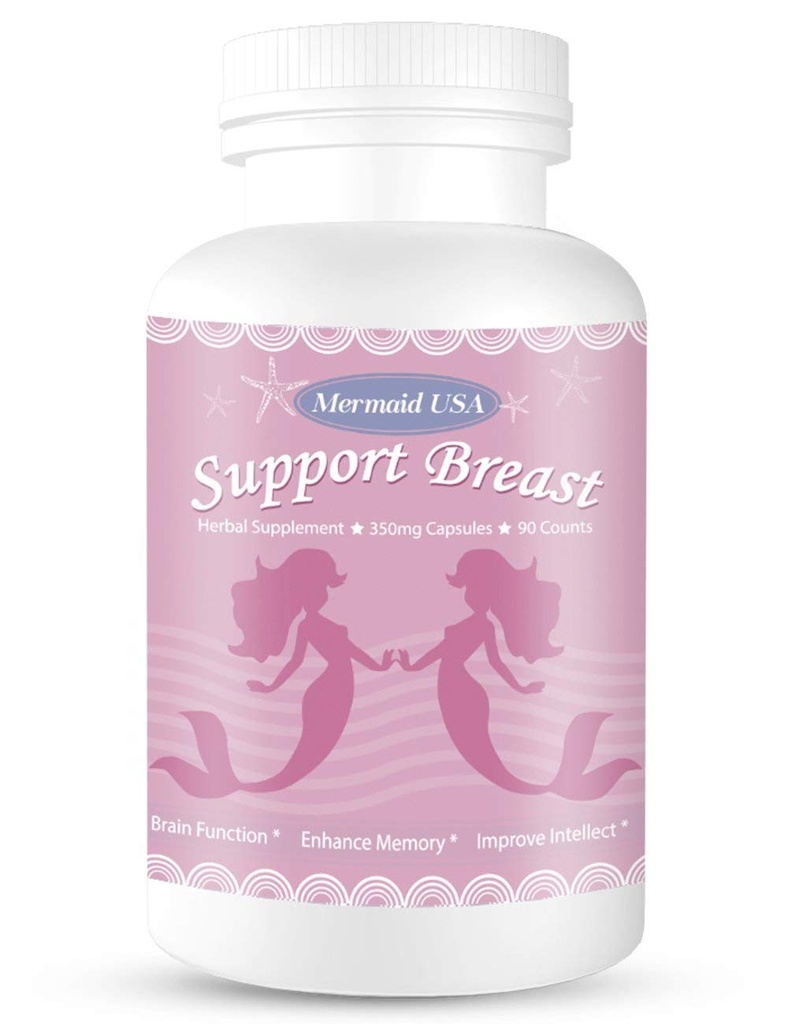 M.U Natural Breast Enhancement Pills Support Breasts Health Lift Firm Healthy Supplement Natural and Green Herb to PRO Formula Mermaid USA