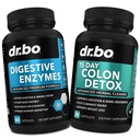 Digestive Enzymes & Colon Cleanser Detox - Digestion Supplement & 15 Day Intestinal Cleanse Pills for Women & Men - Fast Natural Laxative for Constipation Relief & Bowel Movement Supplements for Gut