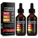 Vitamin B Complex, Organic B Complex Vitamins for Women, Vitamin B Complex Liquid, Vitamin B12 Methylcobalamin,b6,B1,B9 for Metabolic Health Support, Vegan, Non-GMO, Gluten Free (2)
