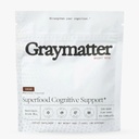 Graymatter Bright Mind Nootropic Powder (40 Servings: Cacao) – Plant-Based Energy & Focus Drink Mix, Adaptogens & Vitamins, Sugar-Free Daily Supplement