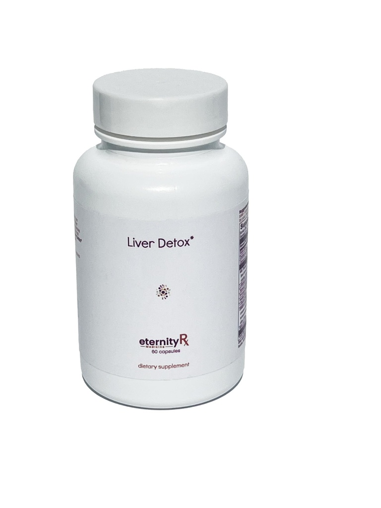 Liver Detox with DIM®, Milk Thistle, NAC, Turmeric, Choline & Amino Acids – 60 Capsules – 2-Phase Detox Support – Estrogen & Toxin Cleanse, Fat Metabolism, Antioxidants – by Eternity Medicine