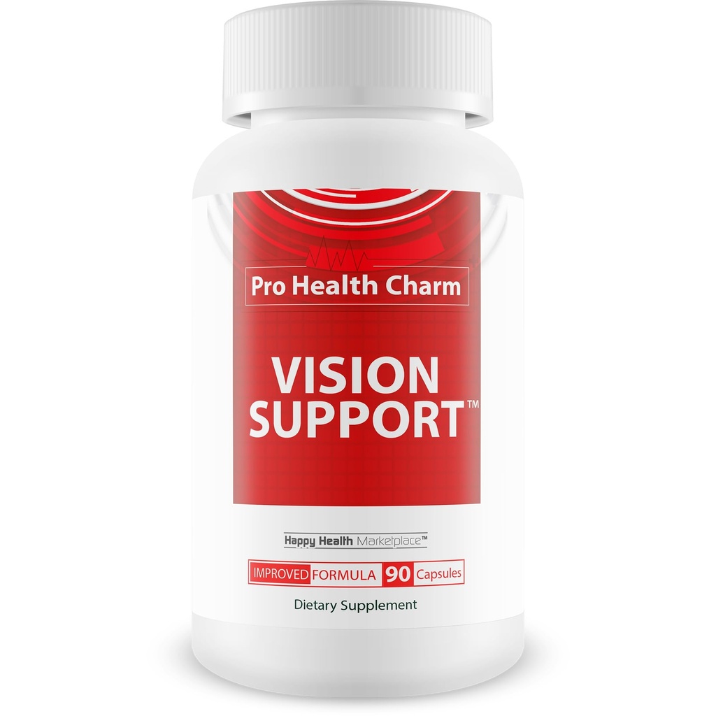 Pro Health Charm Vision Support - Improved Formula - Our Best Vision Pills For Eyes - Eye Vitamins For Vision Focus - Natural Vision Pills Eye Supplements For Adults 50 Blurry Vision Improvement Pills