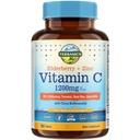Terranics Vitamin C Elderberry Zinc, with Vitamin D3, A, B6, B12, Folate, Rose Hips, Citrus Bioflavonoids, Turmeric, Echinacea, 14-in-1 Daily Immune Support, 90 Tablets