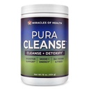 Pura Cleanse - The Original & Authentic Formula | 100% Natural Super Herb & Fiber Drink Mix for a Healthy Gut | Daily Detox & Cleanse for The Colon, Skin, Lungs and Kidneys | 16 oz